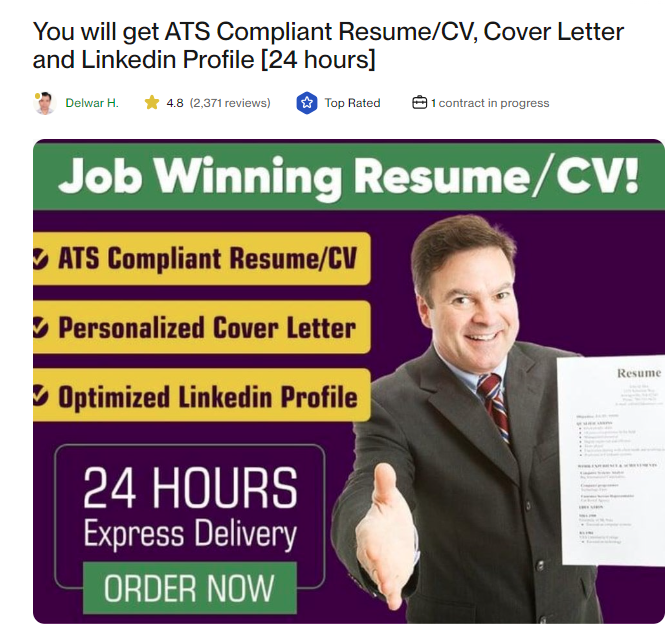 professional resume writers fiverr